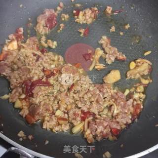 Eggplant with Sour and Minced Pork recipe