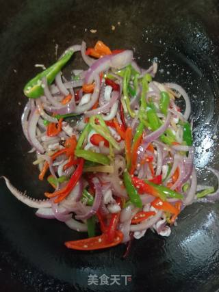 Stir-fried Squid Mustard recipe