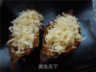 Baked Sweet Potato with Cheese recipe