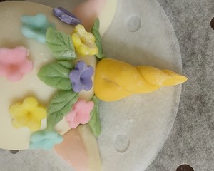 2 Cute Unicorn Cartoon Creative Milk-flavored Buns (hand-kneading Formula) recipe