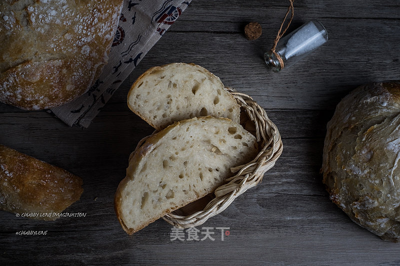 Sea Salt Garlic Polish Country Bread-no Bread Machine recipe