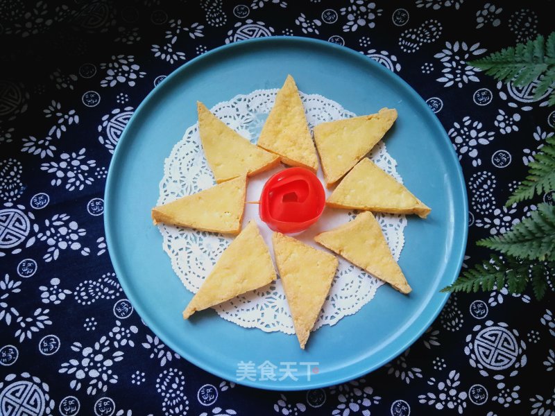#团圆饭#fragrant Fried Triangle Tofu recipe