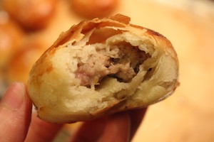 🐷puff Pastry Meat Fire (lazy Big Buns) Pk Fresh Meat Moon Cakes recipe