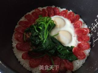 Sausage Claypot Rice (rice Cooker Version) recipe