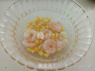 Stir-fried Shrimp with Bell Pepper and Corn recipe