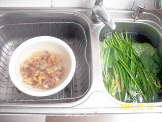 [symphony of Gourmet Spring]-"fried Clams with Chives and Edamame" recipe