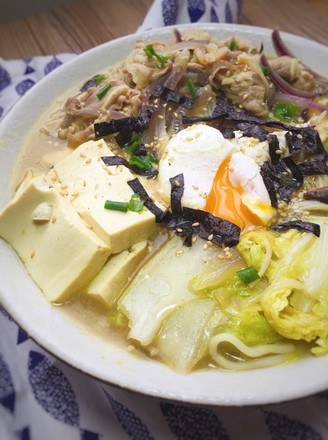 Beef Noodles with Curry and Thick Soup recipe