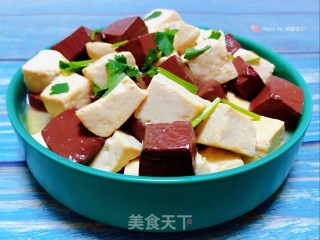 Pig's Blood Stewed Tofu#food Trimmings to Make A Big Meal# recipe