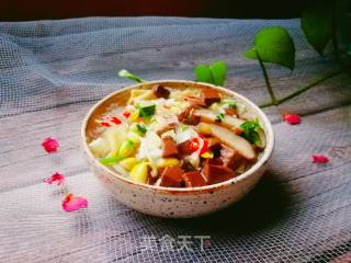 Duck Blood Vermicelli Soup recipe