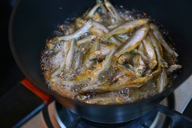 Spicy Edamame Fried Dried Fish recipe