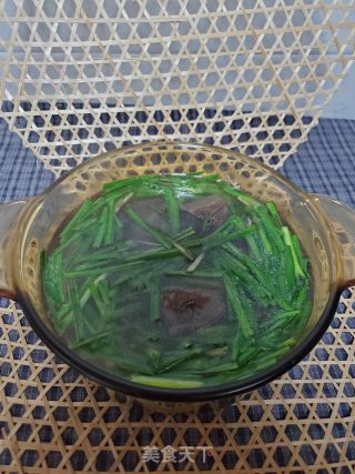 Duck Blood and Leek Soup recipe