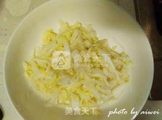 Pleurotus Eryngii Mixed with Cabbage Heart recipe