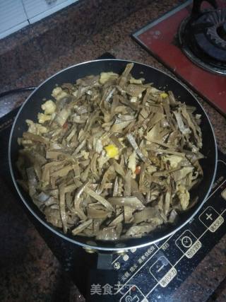 Spicy Fried Dried Bamboo Shoots recipe