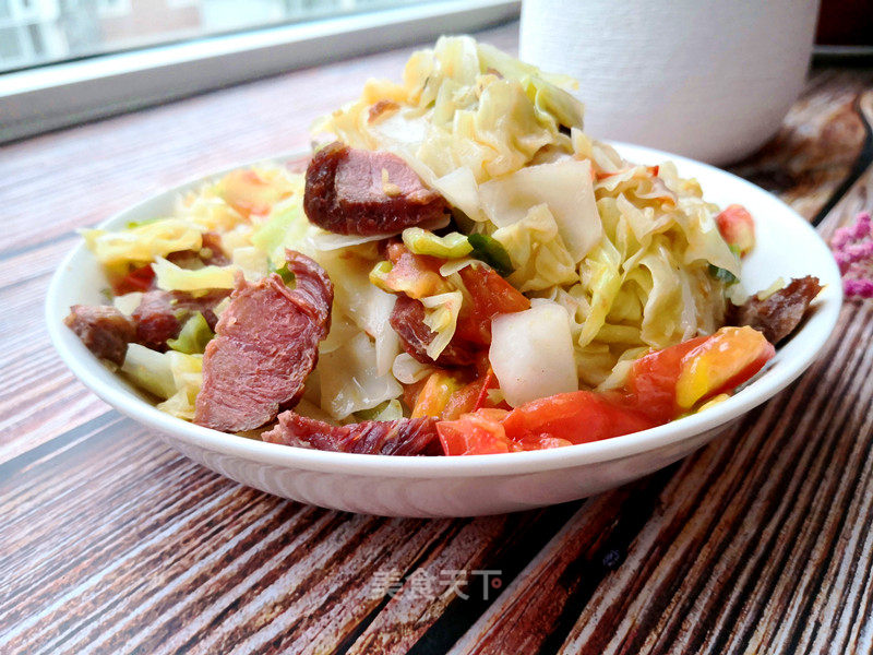 Stir-fried Cabbage with Beef recipe