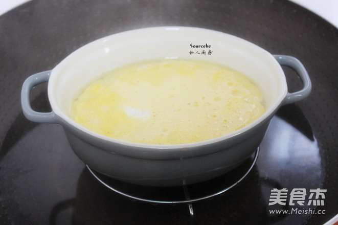 Three-color Steamed Egg recipe