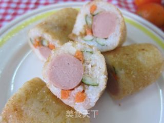 Japanese Style Fried Rice Ball recipe