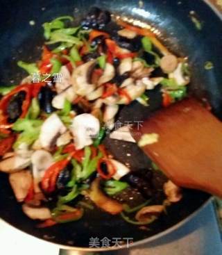 Stir-fried Three Vegetables with Chili recipe