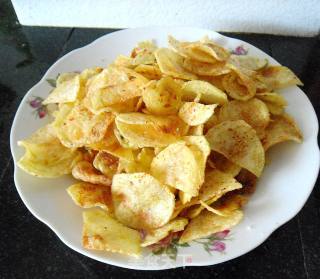 Spicy Potato Chips recipe