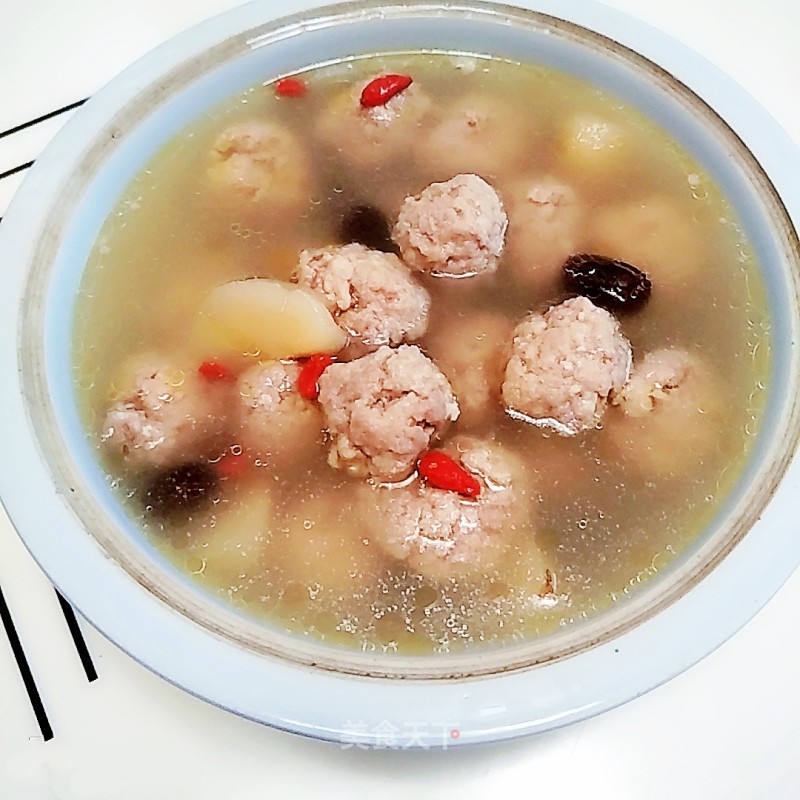 Meatball Pear Soup recipe