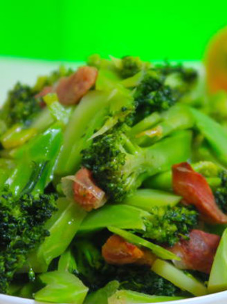 Braised Broccoli with Sausage recipe