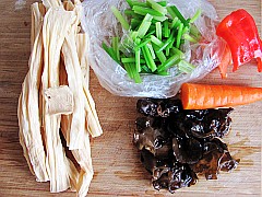 Five-color Yuba with Ginger Juice recipe