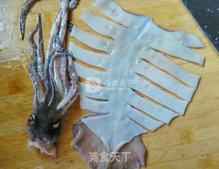 Grilled Squid with Barbecue Ingredients recipe