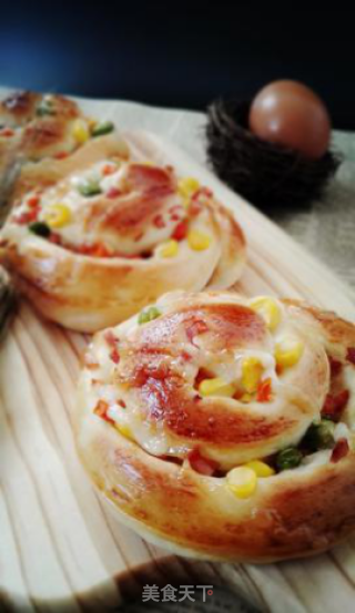 Ham and Vegetable Bread-winners of Lezhong Colorful Summer Baking Competition recipe