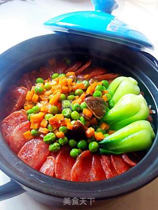 Sausage Claypot Rice recipe