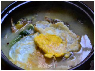 【winter Healthy Vegetables】fragrant Appetizer—boiled Yellow Bone Fish with Poached Egg recipe