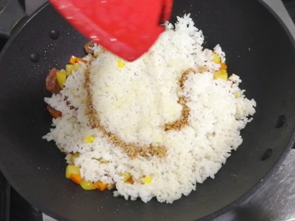 Curry Potato Fried Rice recipe