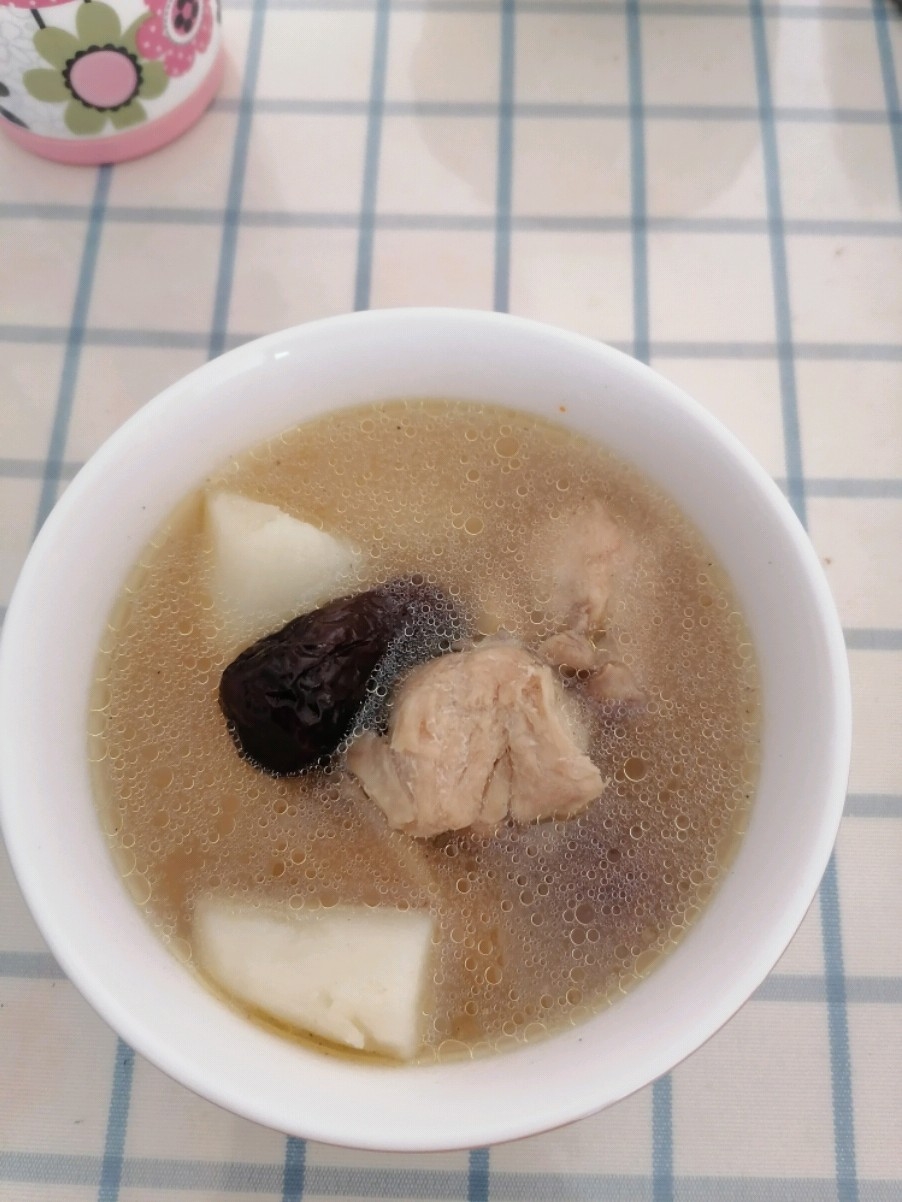 Jujube Chicken Soup with Chinese Yam