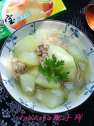 Winter Melon Boiled Meatballs recipe