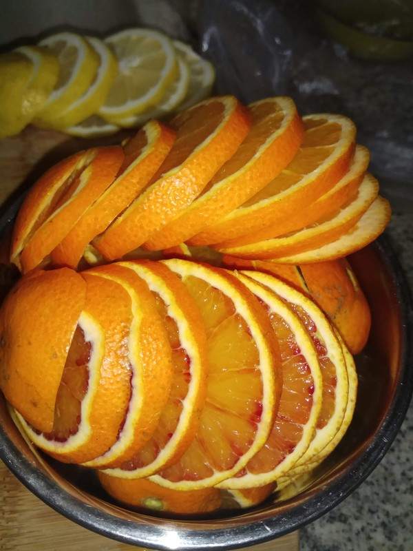 Fruit Tea with Dried Oranges and Dried Lemons recipe