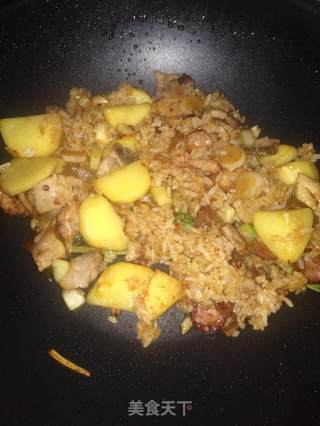 Potato Fried Rice recipe