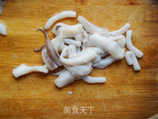 <taiwanese Cuisine> Stir-fried Flower Sticks (cuttlefish) recipe