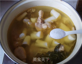 Yam Chicken Soup recipe