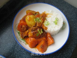 Curry Beef Rice with Tomato Sauce recipe
