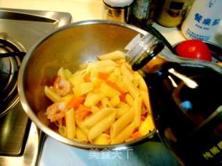 Cool and Delicious—"mustard Assorted Pasta" recipe