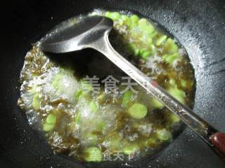 Broad Bean Soup with Shrimp and Pickled Vegetables recipe