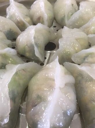 Crystal Green Shrimp Dumplings recipe