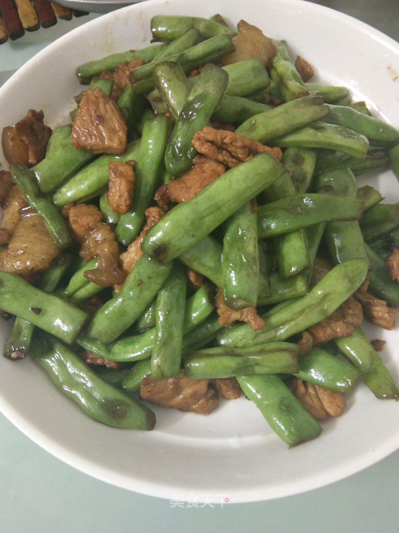 Stir-fried Pork with String Beans recipe