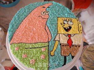 Spongebob and Pie Star Cake recipe