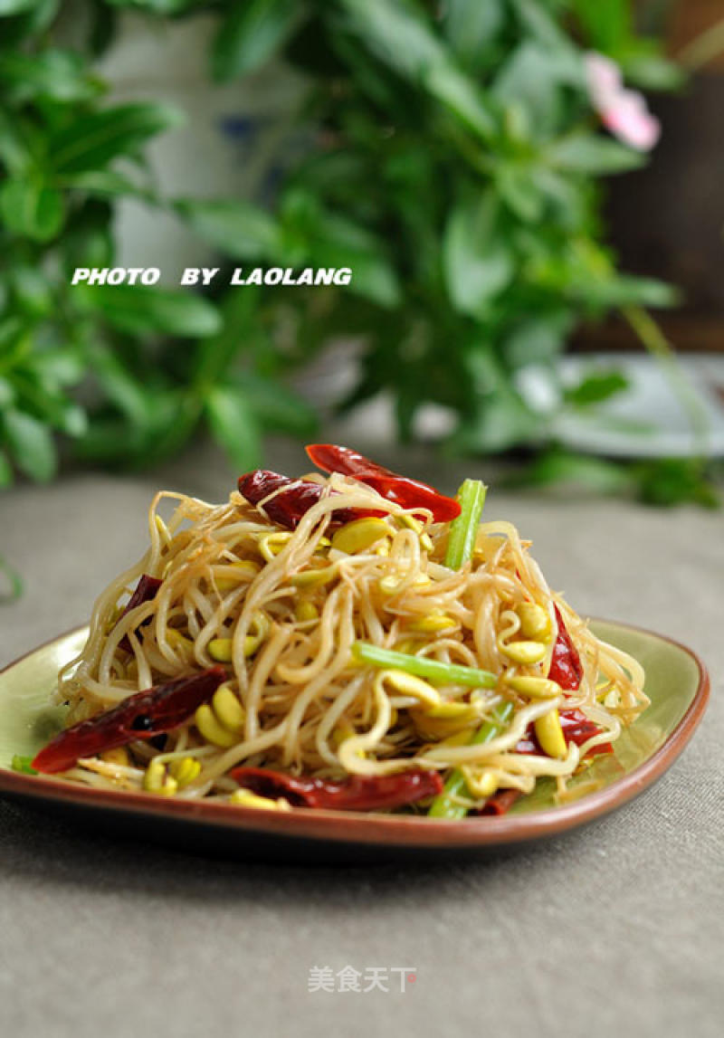 Stir-fried Black Bean Sprouts recipe