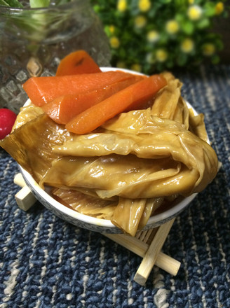 Fried Yuba with Carrots