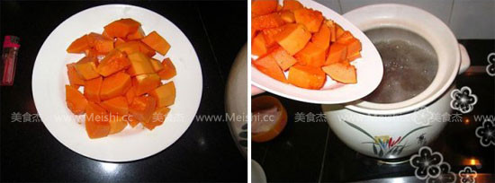 Qingrun Dragon Bone Papaya Soup recipe