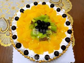 Yellow Peach Fruit Cake recipe