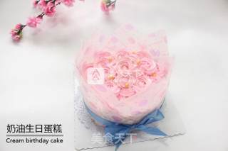 #aca烤明星大赛#bouquet Birthday Cake recipe