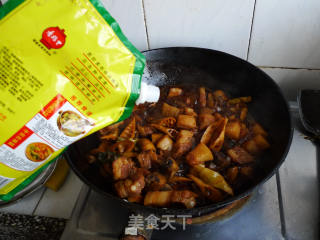 Braised Pork with Bamboo Shoots and Mushrooms recipe