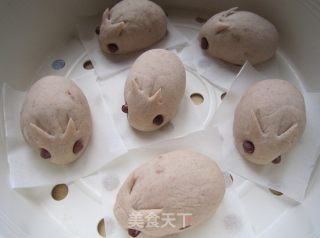 Little Grey Rabbit Bean Paste Bun recipe