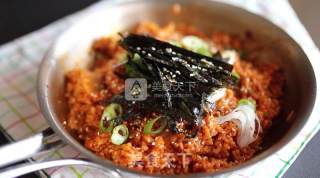 5 Minutes Korean Kimchi Fried Rice recipe